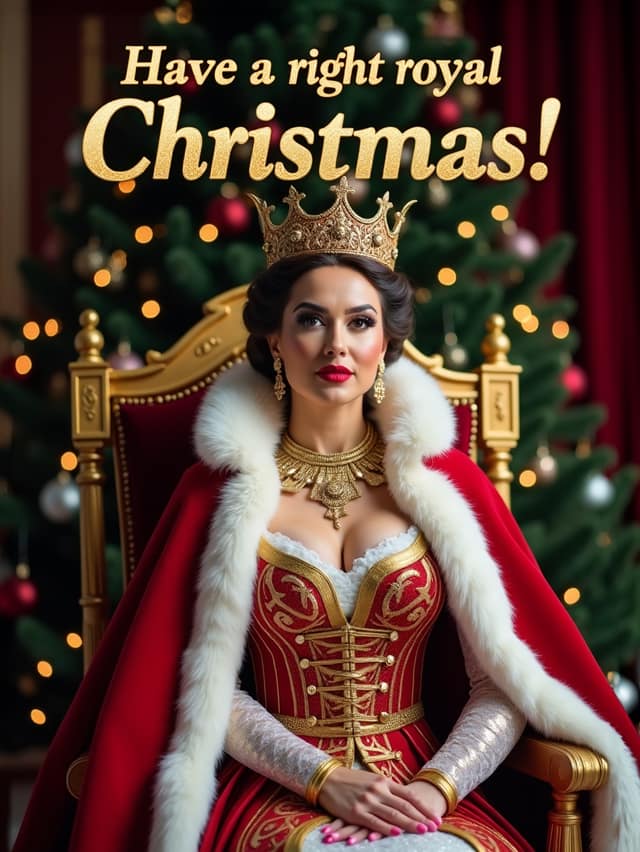 Royal Queen Christmas Card