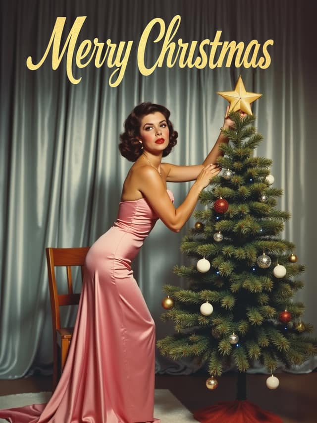 1950s Merry Christmas