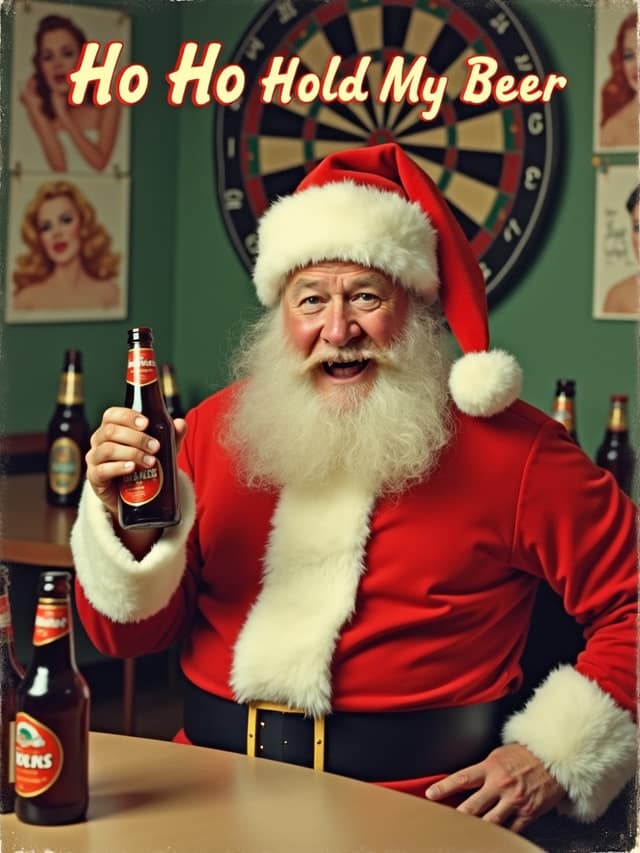 Hold My Beer Christmas Card