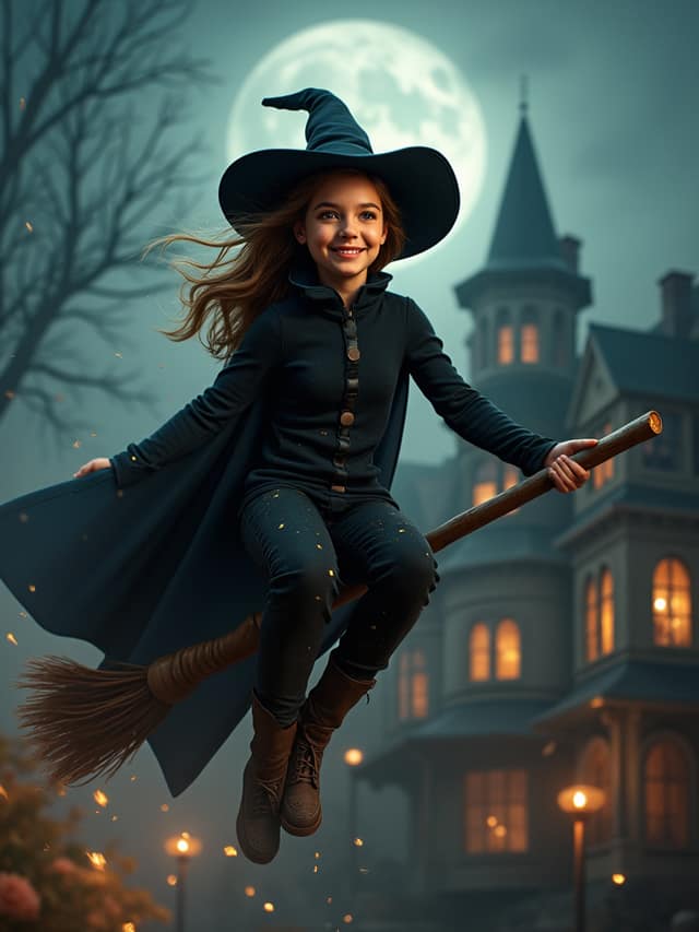 Halloween Witches Broom