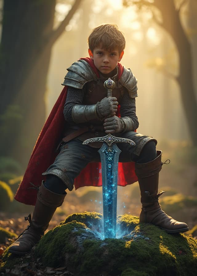 Excalibur Birthday Card