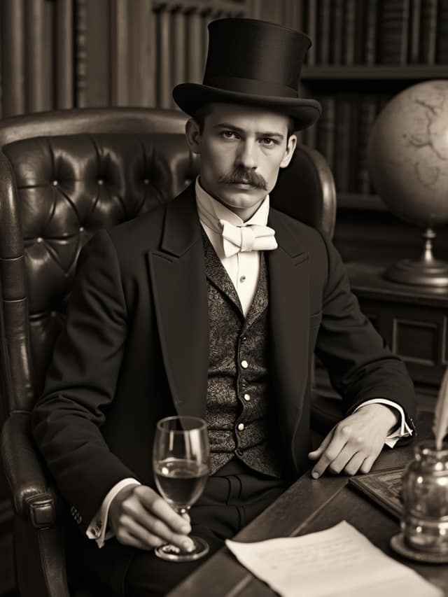 Victorian Gentleman In Study