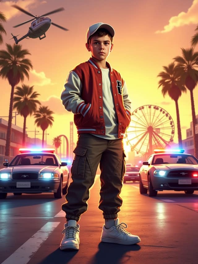 Sunset Street Chase Star