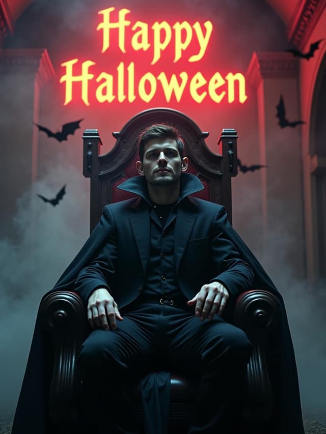 Happy Halloween Vampire Throne