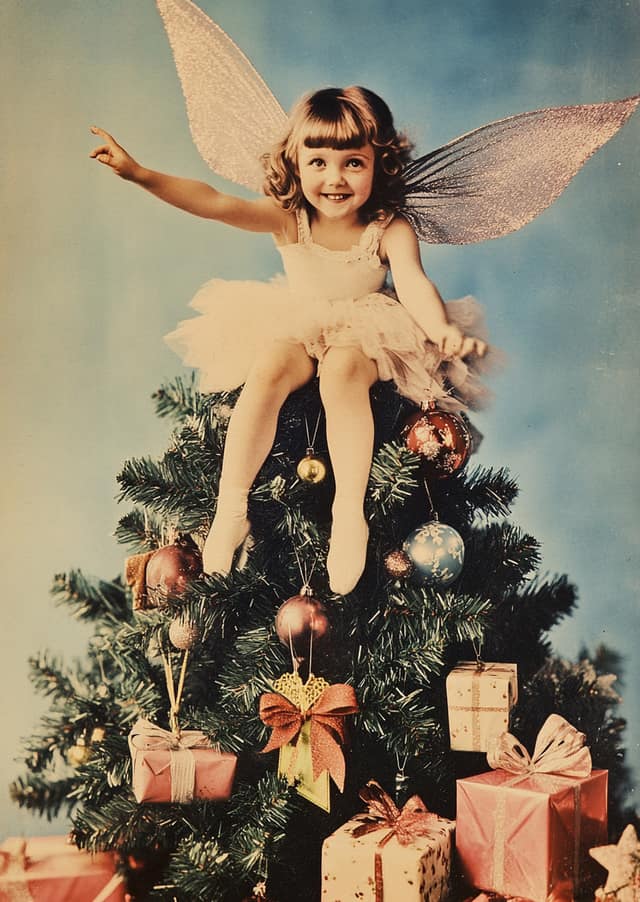 Vintage Christmas Tree Fairy