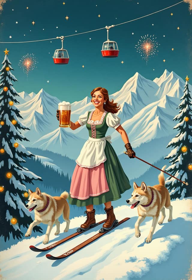 Apres Ski Dirndl Dash