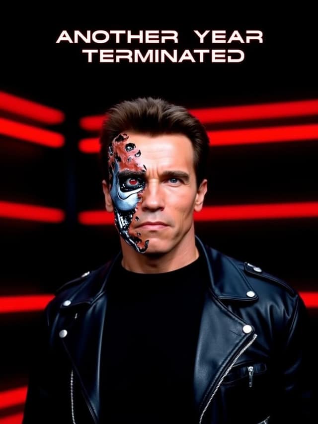 Terminator Birthday Card