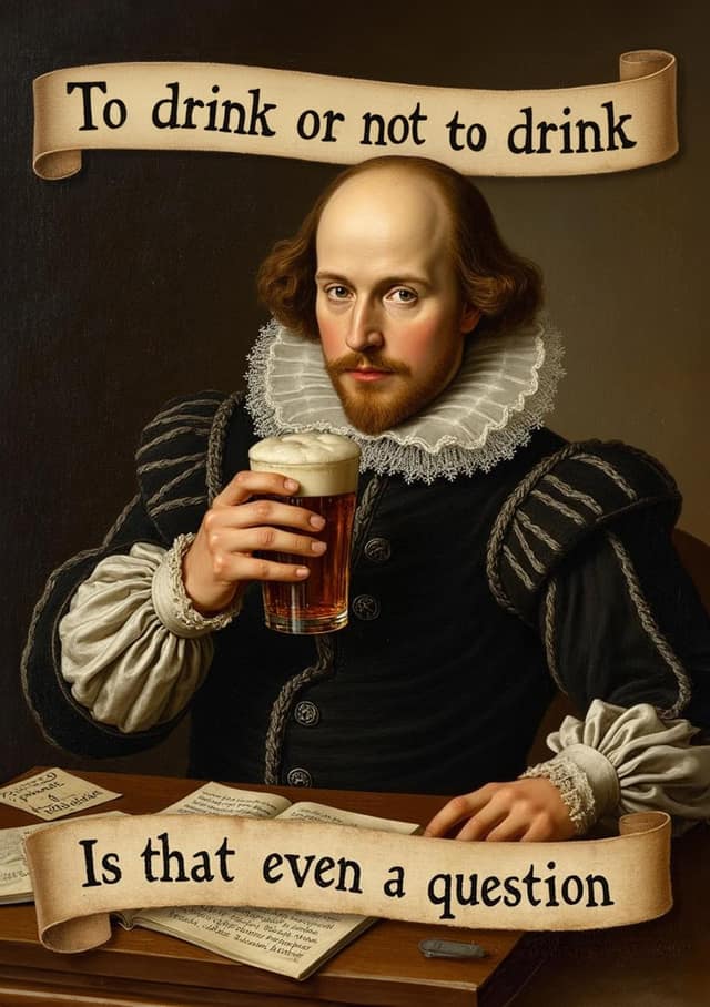 Shakespeare Pint Portrait Swap