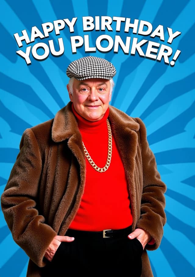 Happy Birthday You Plonker Card