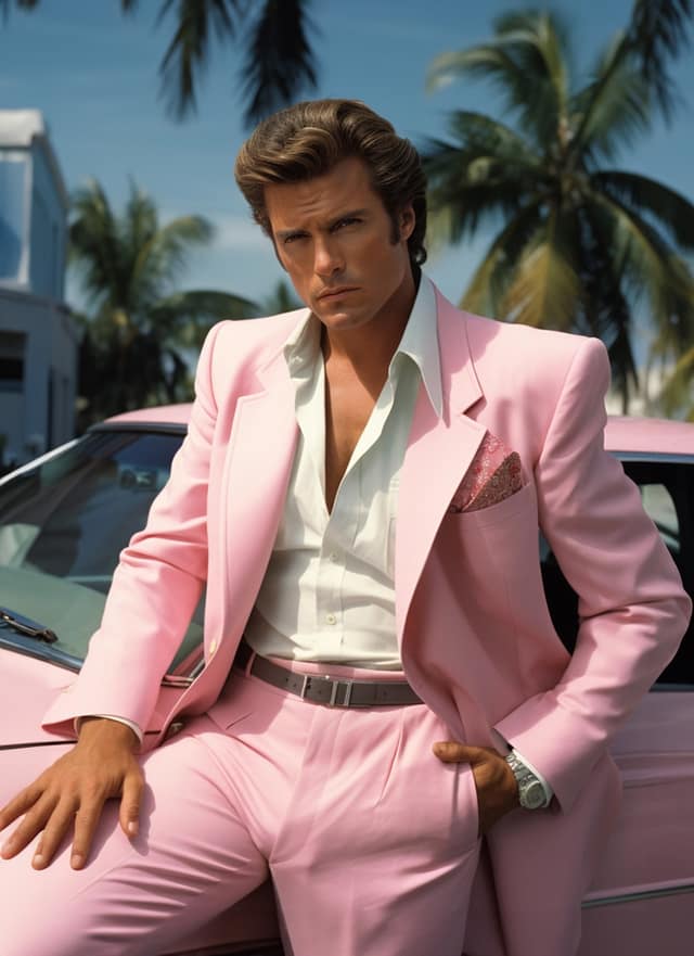 Pink Suit Power Move