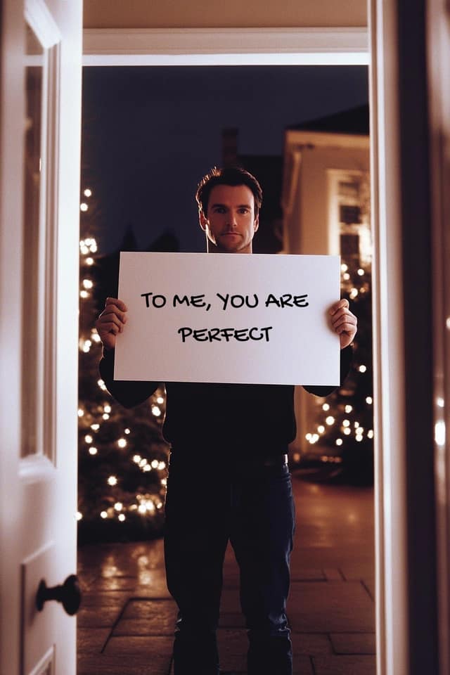 Romantic Cue Card Confession