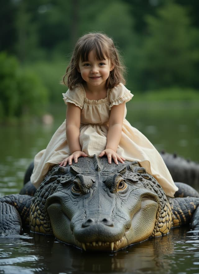 Fearless Gator Rider