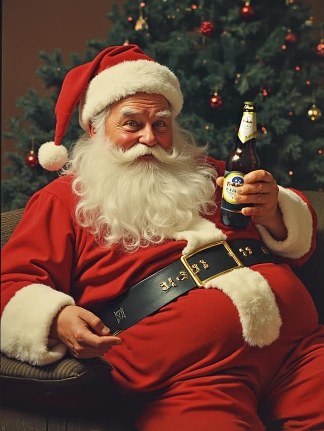 Santa Claus Merry Christmas Card