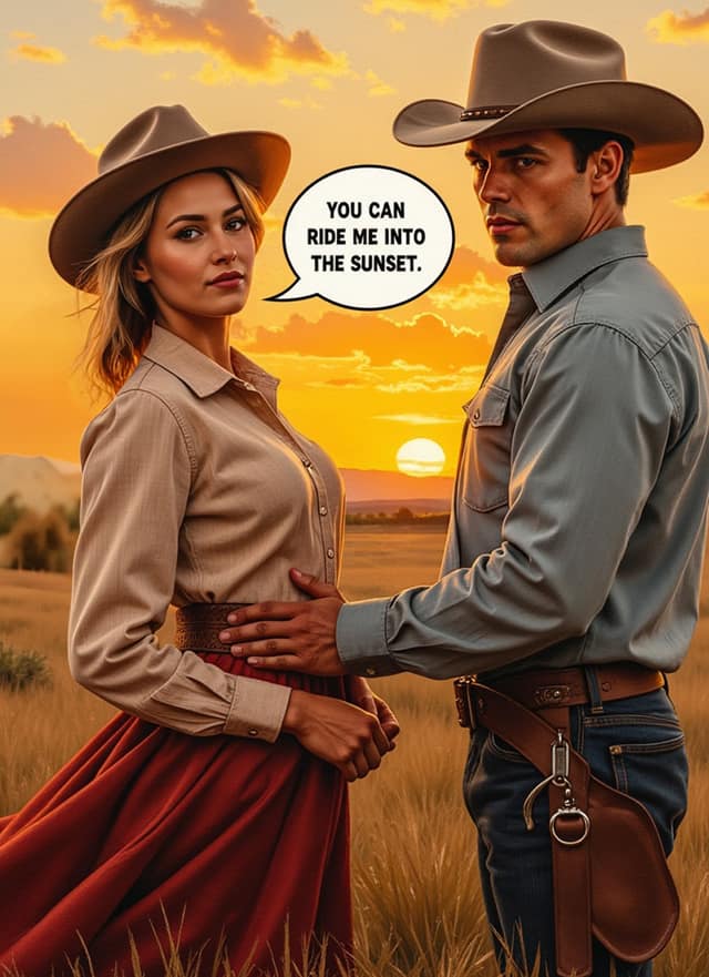 You Can Ride Me Into The Sunset Card