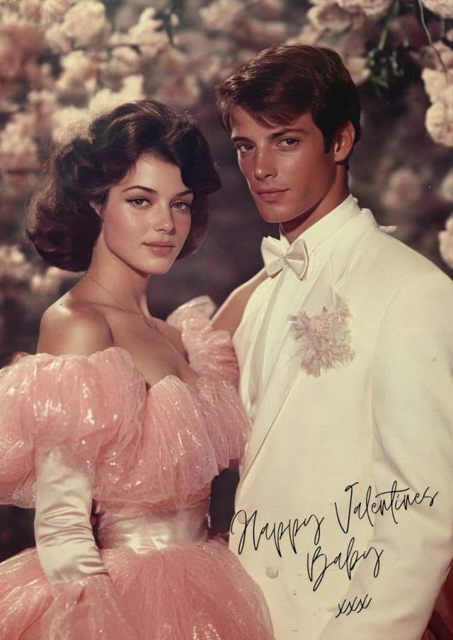 Old Hollywood Valentine Couple
