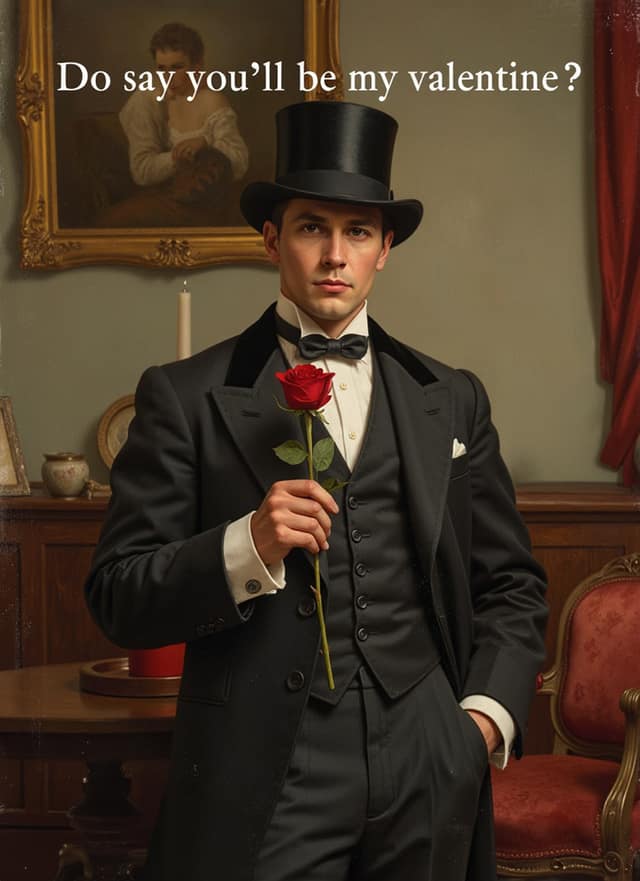 Victorian Valentine Suitor