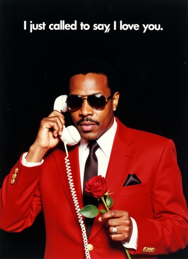 I Just Called To Say I Love You Card