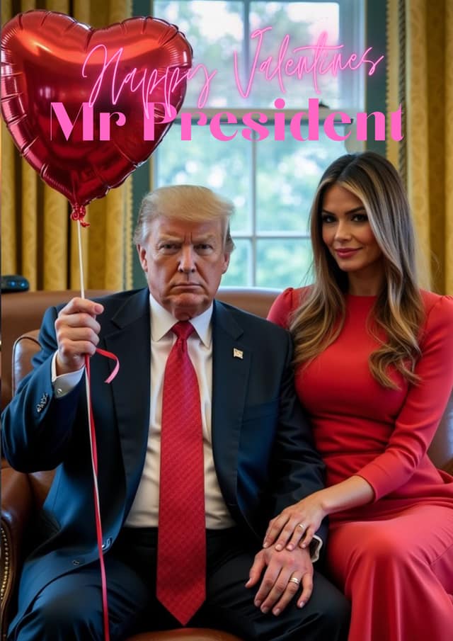 Happy Valentines Mr President Card