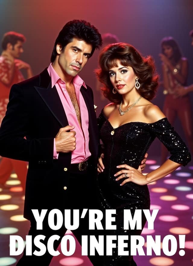 You're My Disco Inferno Anniversary Card