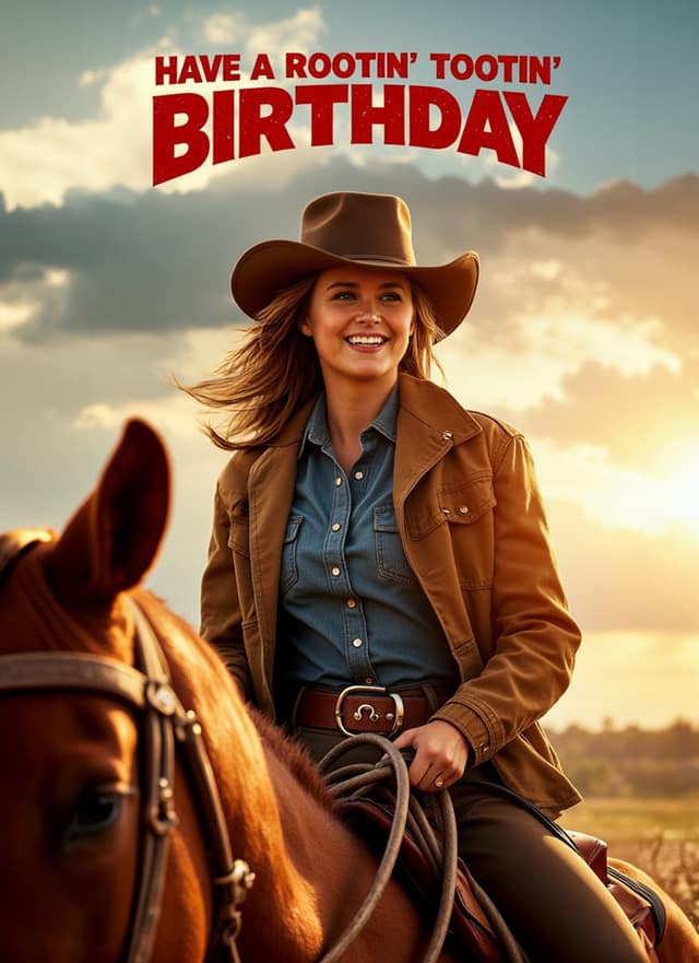 Rootin Tootin Birthday Cowgirl