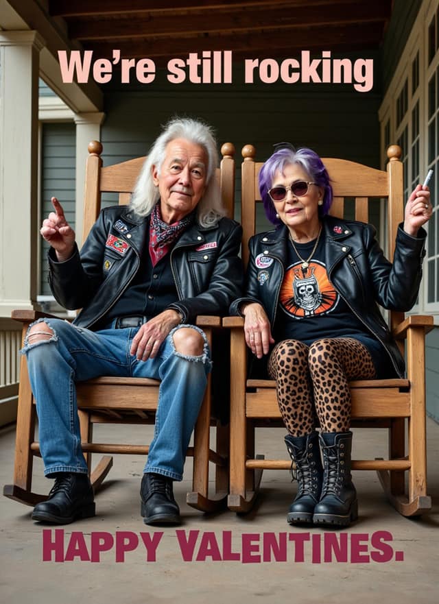 Still Rocking Valentines Card