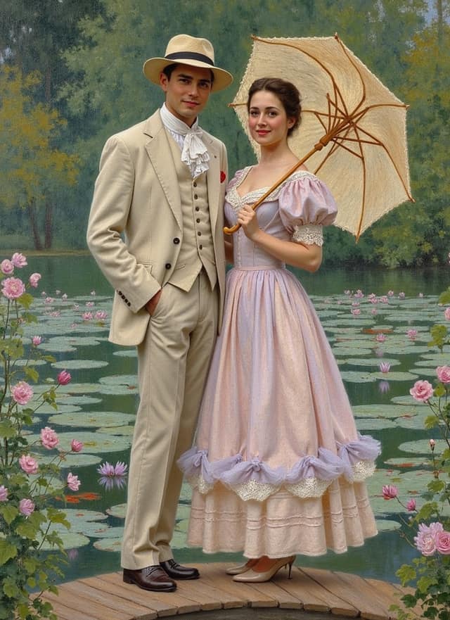 Claude Monet Valentines Card