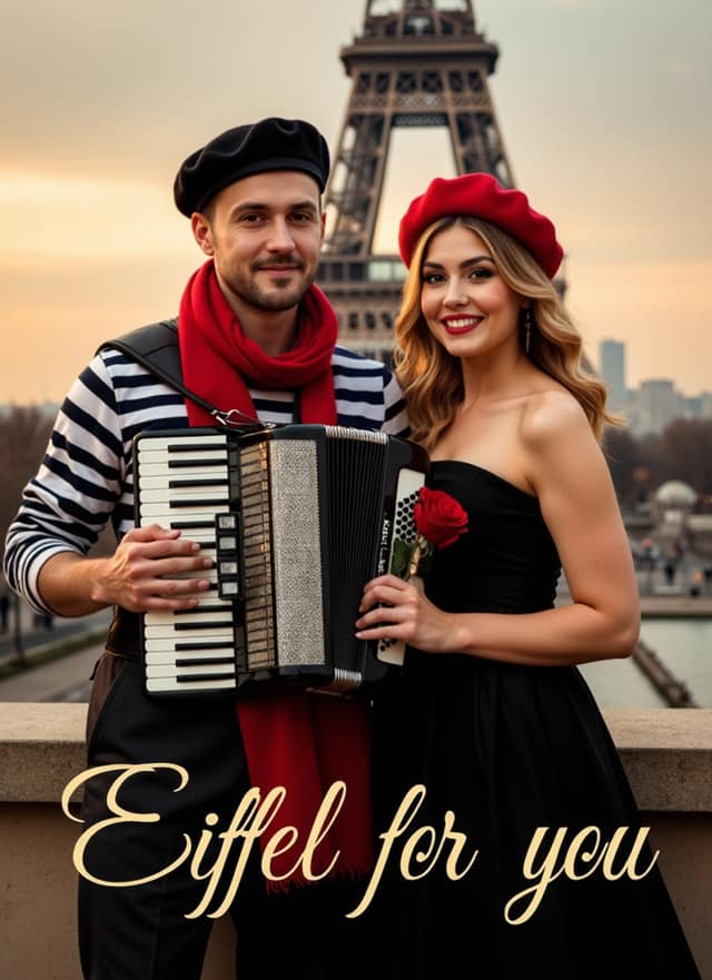 Eiffel Romance Face Swap