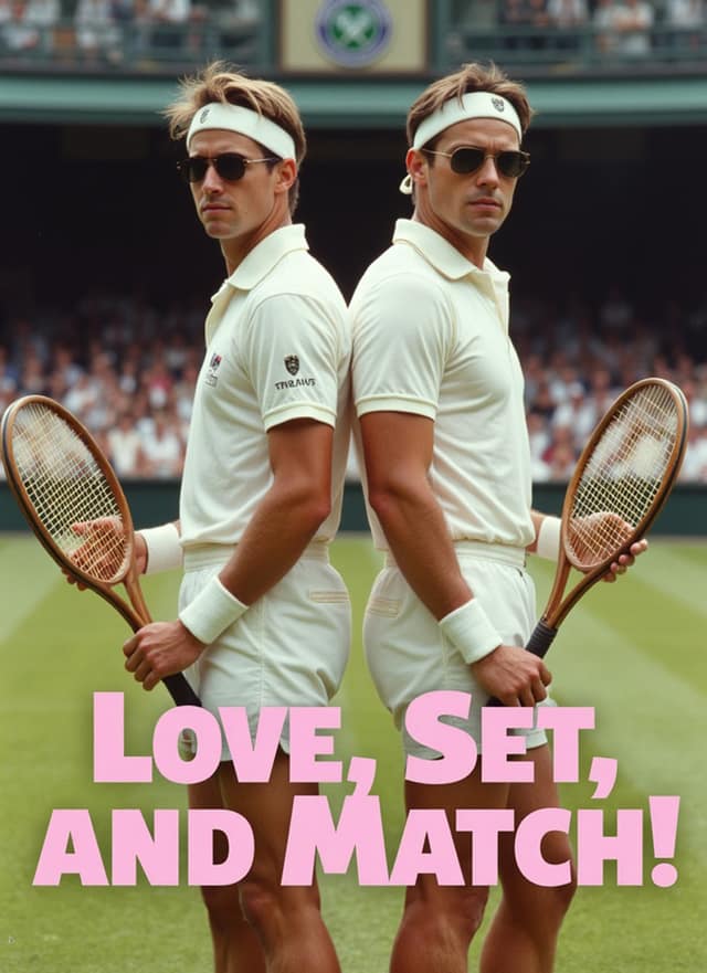 Love, Set & Match For Him Card