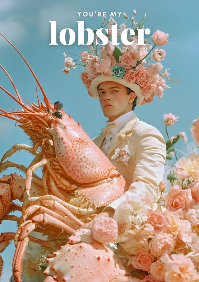 Flower Crown Lobster Romance
