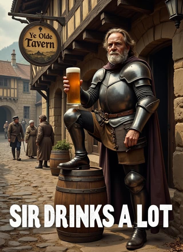 Sir Drinks A Lot Card