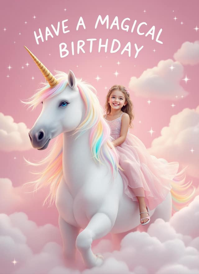 Have A Magical Birthday Unicorn Card