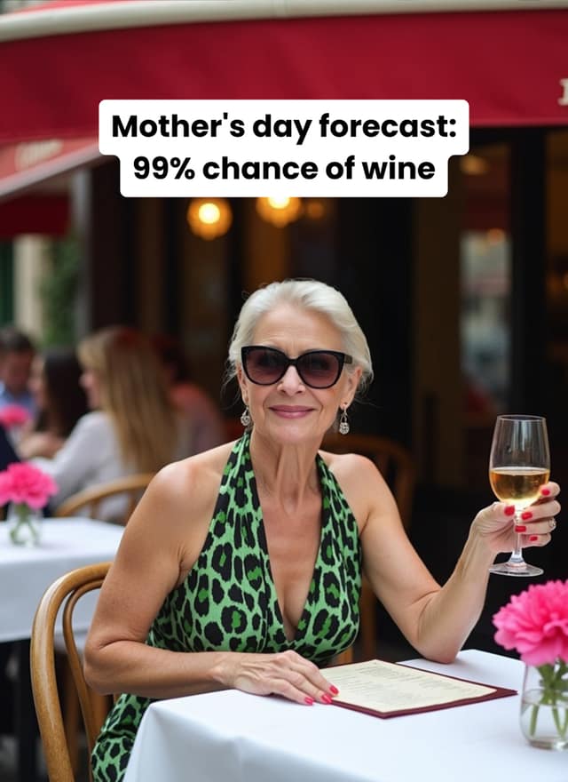 Mother's Day Wine Card