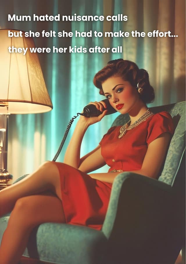 Retro Nuisance Call Glamour