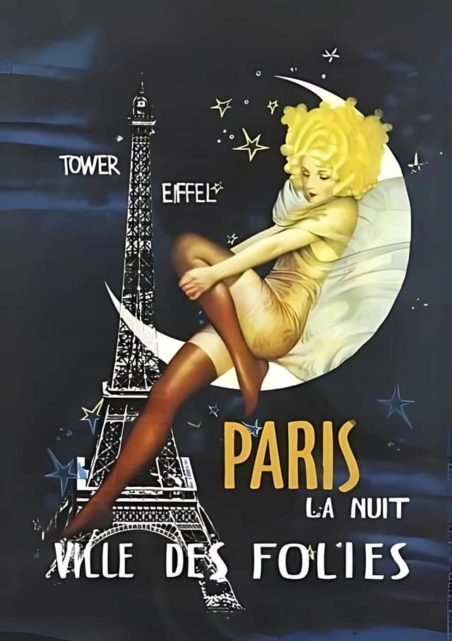 Paris Moonlight Pin-Up