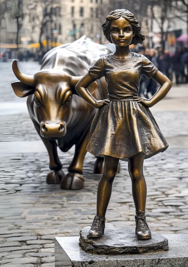 Bronze Bull Power Pose