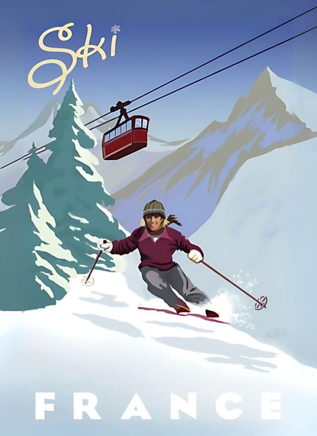 French Alps Ski Legend