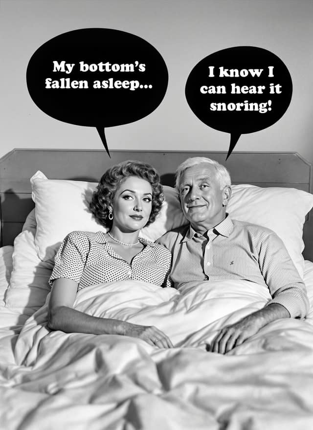 Bottom Fallen Asleep Birthday Card