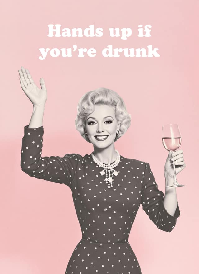 Hands Up If Drunk Card