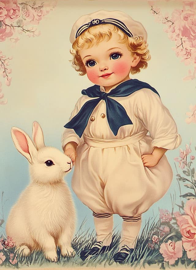 Storybook Bunny Sailor Portrait