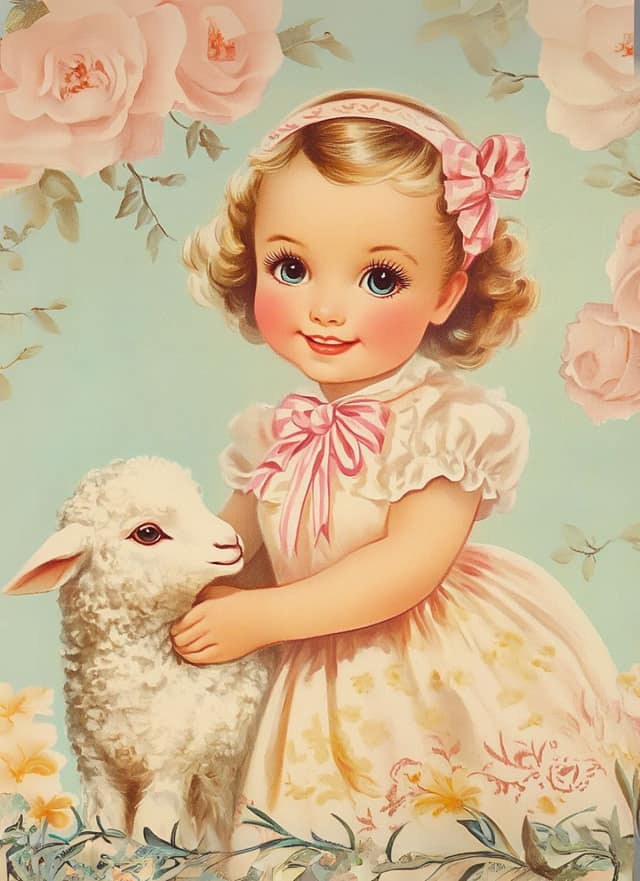 Sweet Lamb Doll Portrait