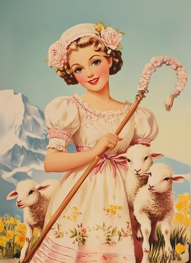 Storybook Shepherdess Face Swap