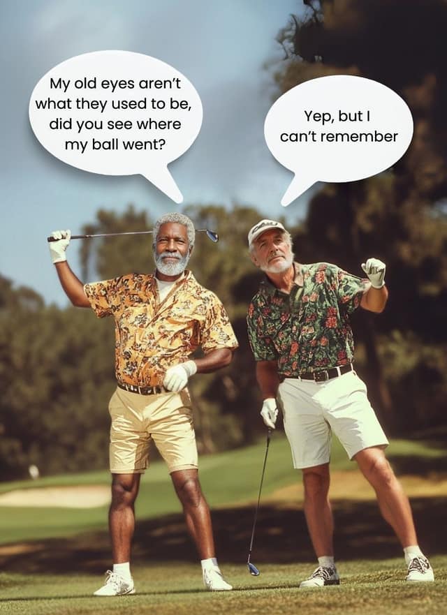 Forgetful Golf Duo Face Swap