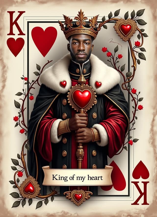 King Of Hearts Anniversary Card