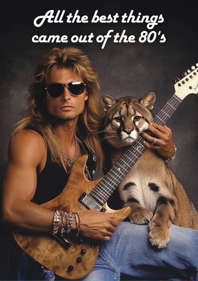 80s Glam Rock Wild Child