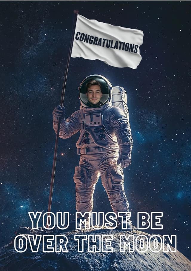 Over The Moon Astronaut