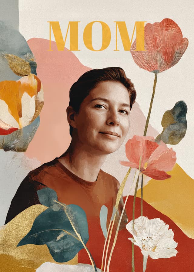 Mother's Day Flowers Card