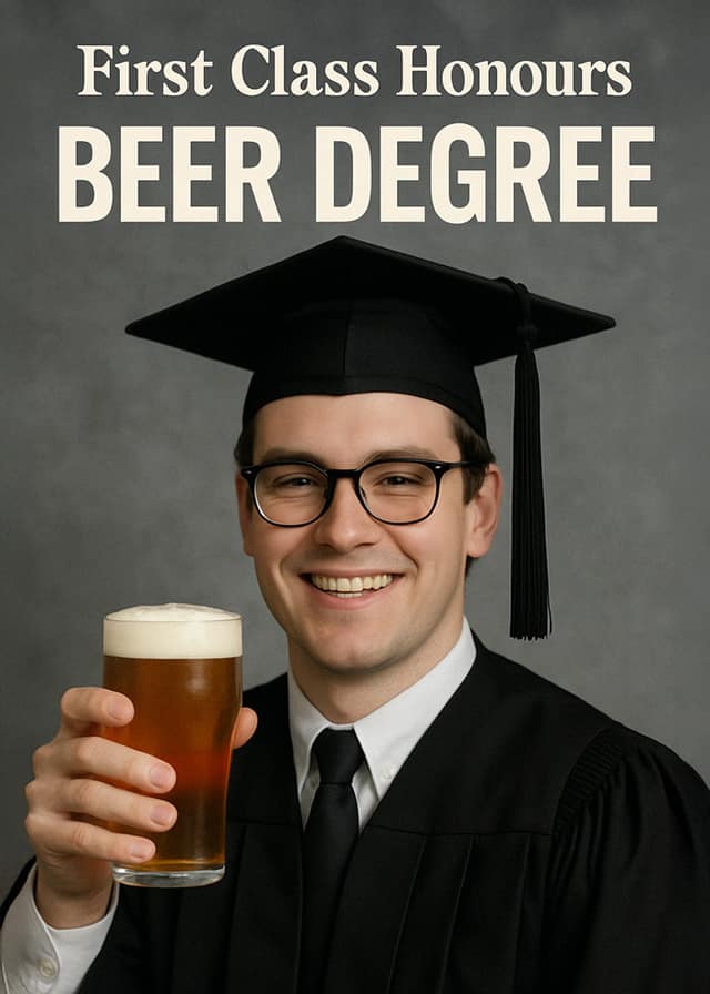 Beer Degree Graduation Card