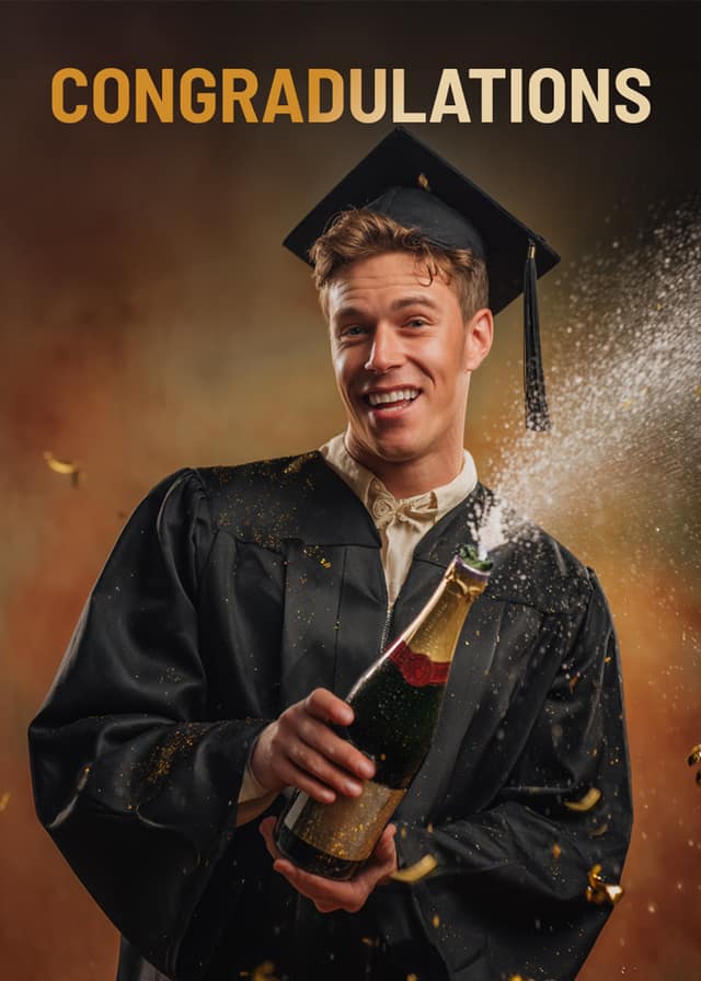 Graduation Champagne Splash