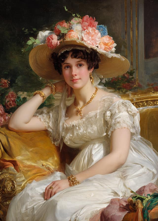 1800s Bonnet Lady