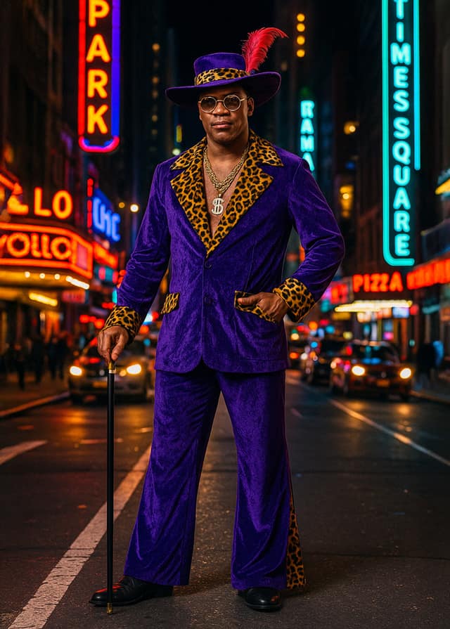 Purple Velvet Swagger Suit